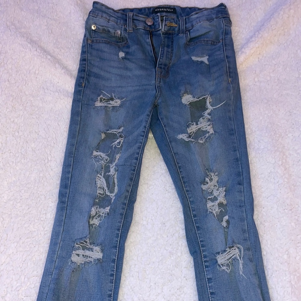 high rise jeans